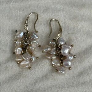 Elegant Pearl Cluster Earrings